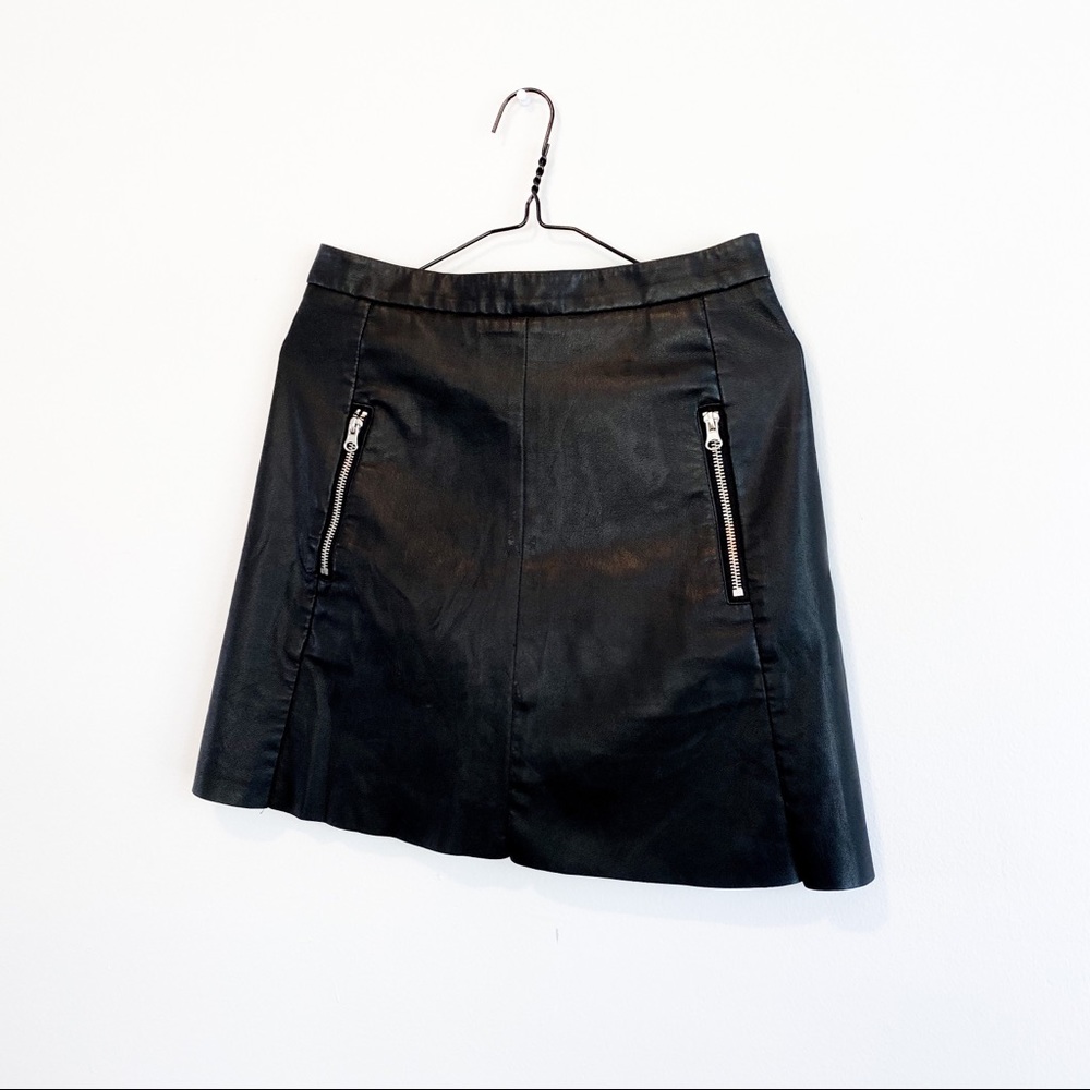 h&m leather skirt